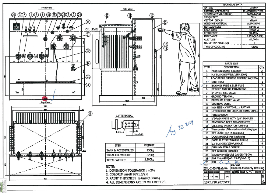 2000 kVA distribution transformer drawing 2000 kVA distribution transformer drawing
